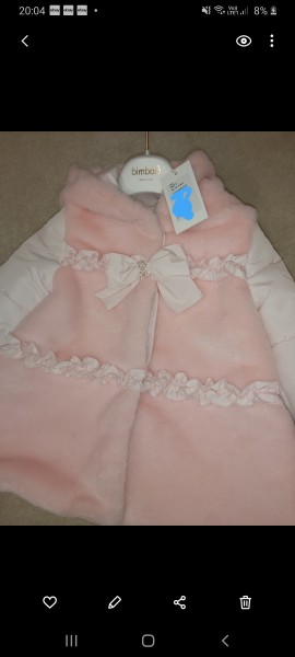 Bimbalo pink fur front jacket 