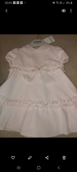 Bimbalo pink short sleeved collared dress 