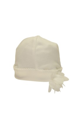 Kate Mack White Petal Baby Hat