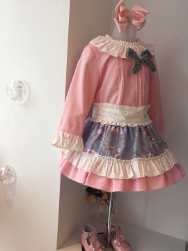 Miranda Pink Blouse and Skirt Set
