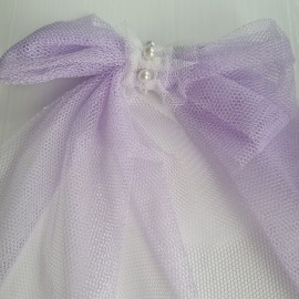 Naxos lilac tulle bow