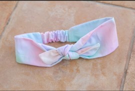 Rochy pastel abstract tie headband